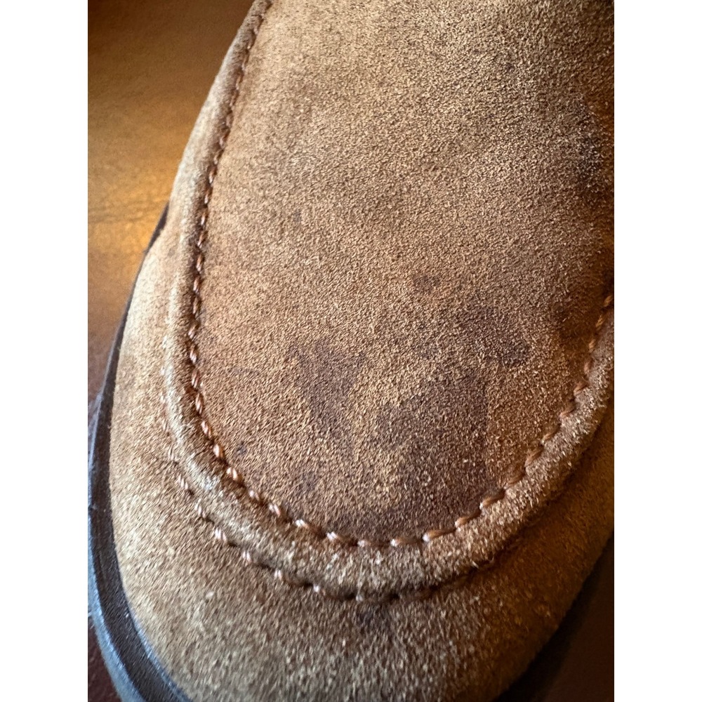 Paul Green Womens Brown Suede Slip On Moc‎ Toe Loafers Shoes Size 6 Business - Picture 4 of 7